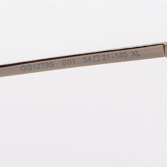 NEW GUCCI GG1279S 001 GOLD/GREY WOMEN SUNGLASSES GUCCI - Picture 9 of 12